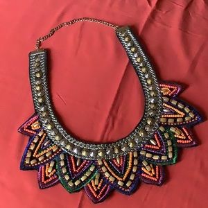 Handmade Beaded Statement Necklace
